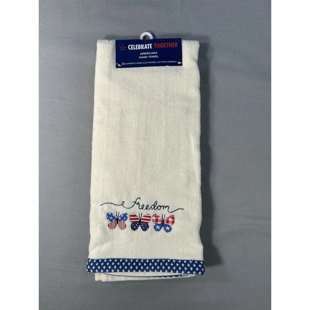 Kohl's OEKO TEX Celebrate Together Americana Freedom hand Towel 16